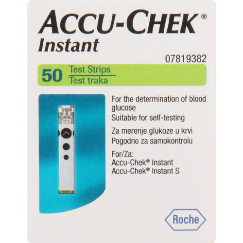 Accu-Chek Blood Glucose 50 Test Strips is suitable for the self-testing of blood glucose levels. To be used in conjunction with Accu-Chek blood glucose monitor.