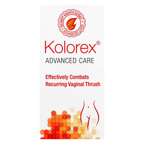 Kolorex Advanced Care Horopito Extract 30 Softgel Capsules effectively combats recurring vaginal thrush.