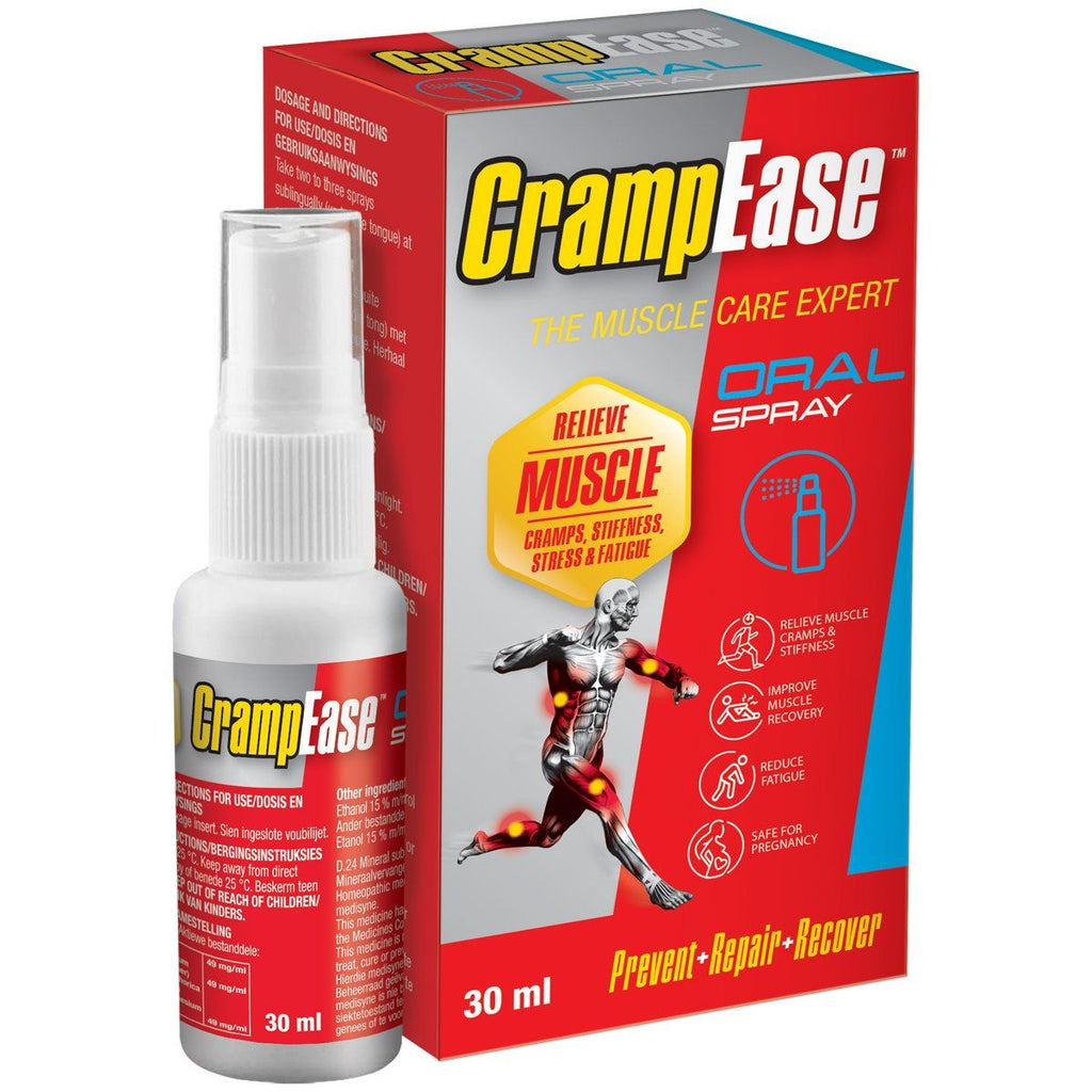 Crampeze Oral Spray 2-3 pumps of liquid into your mouth under your tongue at the onset of cramps or use together with CrampEase capsules