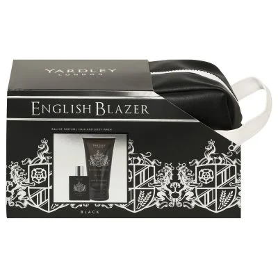 English Blazer includes Hand and Body Wash 150ml + 50ml Eau de Parfume + Toiletry Bag