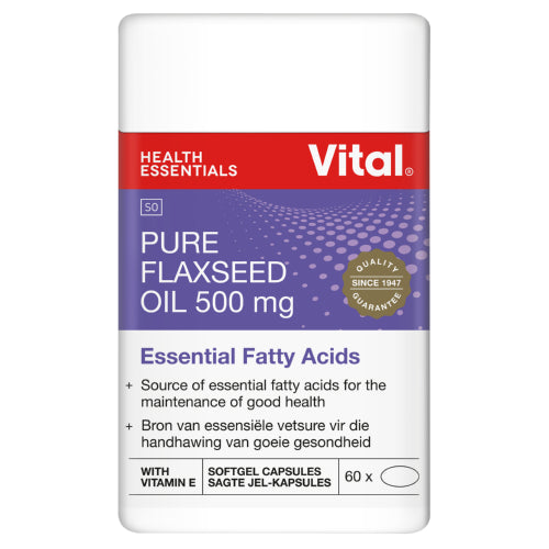 Vital Flaxseed Oil Capsules 60's Royal Pharmacy