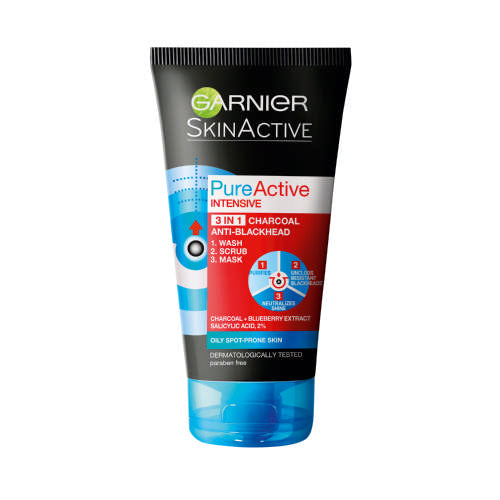 Garnier Pure Active Charcoal 3in1 150ml Royal Pharmacy