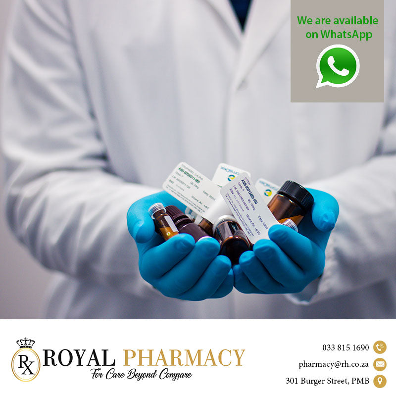 Save the Royal Pharmacy contact number on your phone - Xhumana nathi
