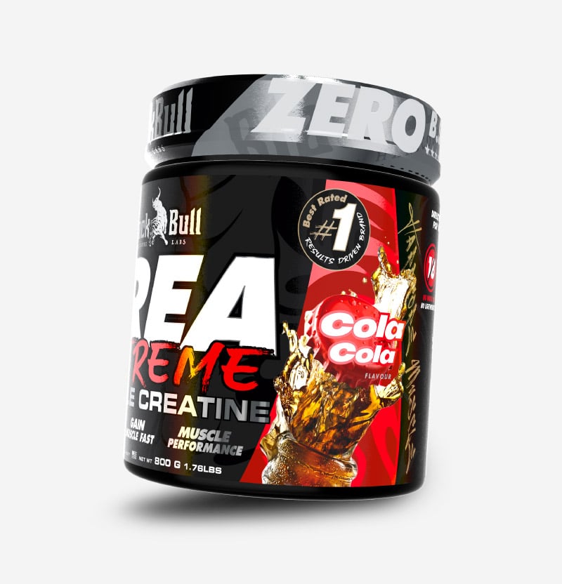 CREA EXTREME Cola Cola is high in creatine and carbohydrates, a creatine transport formula with three goals, to gain muscle fast, increase strength gains and maximise muscle performance. The hardest worker in the gym, prepare to break all personal records in the gym, day after day, rep after rep.