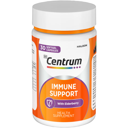 Centrum Multivitamin Immunity Defense Capsules 30s is formulated to support functioning of the immune system. This supplement helps your body fight off germs and viruses and boosts overall health and well-being, making it ideal for the colder months.