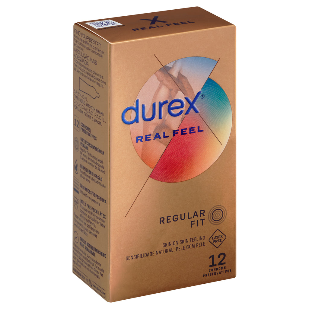 Durex Real Feel is a next generation condom made from a technologically advanced non-latex material to provide a natural skin on skin feeling. The Real Feel material can maximise both his and her pleasure through the combination of intimacy, sensitivity and connectivity. These condoms are also suitable for those who suffer from a latex allergy.