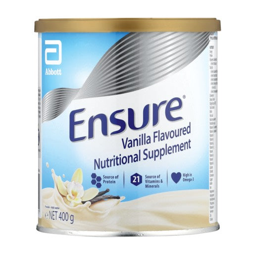 Ensure® Nutritional Supplement Vanilla 400g is a clinically proven nutritional supplement containing essential nutrients to help support and improve muscle strength. It is a unique system of ingredients including Acti-HMB, protein, calcium and vitamin D. Ensure® Gold can be used as an everyday meal replacement shake.