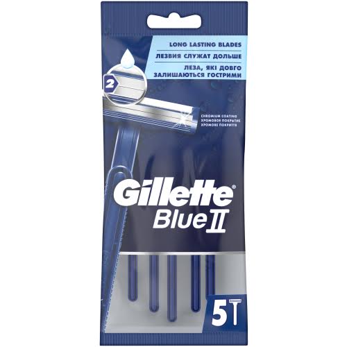 Gillette Blue 2 Disposable Razor 5's offers a smooth, effortless shave every time, combining convenience with precision. Designed for daily use, it features a durable, high-quality blade that delivers a clean, close shave while minimizing skin irritation. Ideal for those seeking a reliable, affordable option for their grooming routine, this pack of five disposable razors is perfect for travel or quick touch-ups.