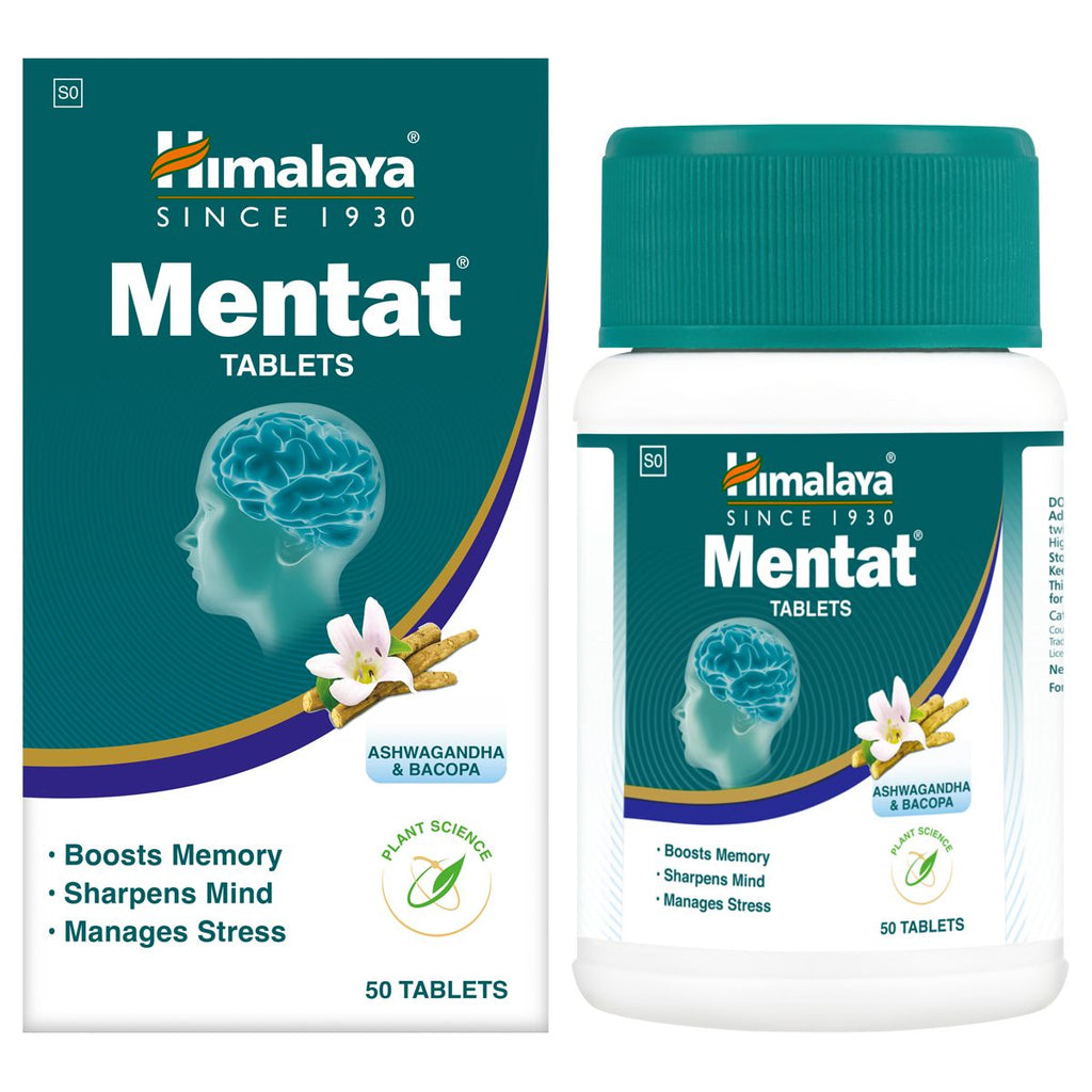 Himalaya Mentat Tablet channelizes mental energy. It helps to enhance memory and learning capacity. The ingredients used in the formulation help in the treatment of several mental disorders. Helps to maintain cognitive function. Brahmi helps to calm the restlessness. Madhukaparni is commonly used as an adjuvant to epileptic drugs.