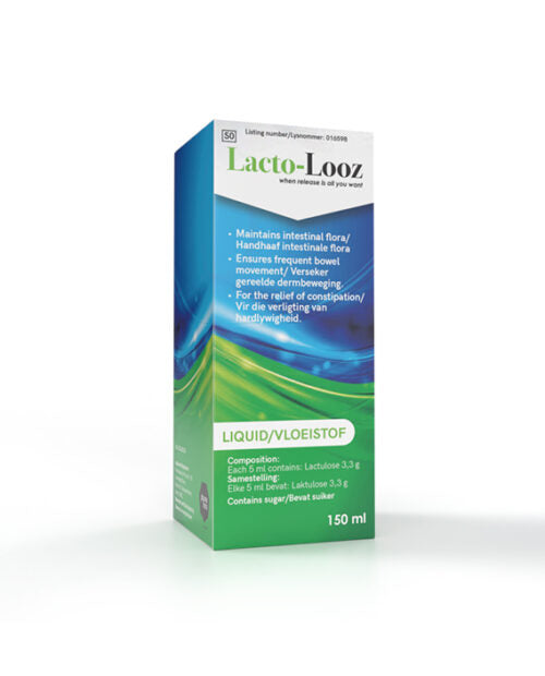 Lacto-Looz liquid contains a laxative called lactulose. Lactulose works by making the stool softer and easier to pass, by drawing water into the bowel.