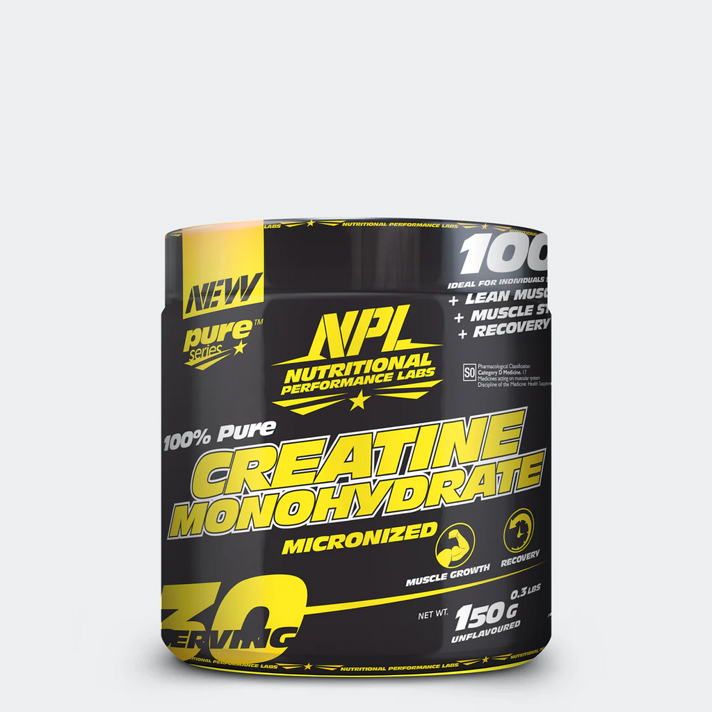 NPL 100% CREATINE MONOHYDRATE Banded -NPL’s Creatine Monohydrate provides the purest, most readily absorbed form of creatine available. Creatine is stored as phosphocreatine in the muscle tissue and provides energy for muscular contractions. Studies on creatine have shown it to be effective in increasing strength, power, and endurance. Creatine supplementation has also shown to buffer lactic acid build up during training allowing you to train harder for longer.