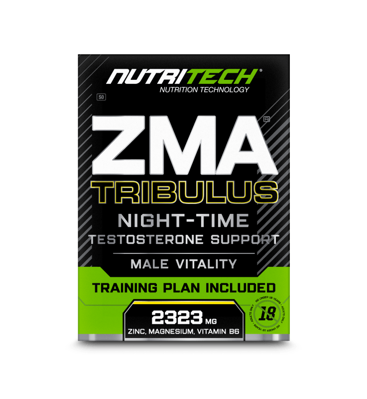 NUTRITECH ZMA + TRIBULUS NIGHT-TIME HERBAL TESTOSTERONE BOOSTER
ASSISTS INCREASE IN NATURAL TESTOSTERONE