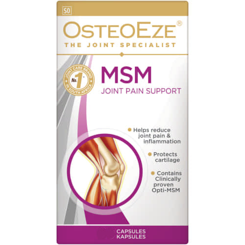 OsteoEze MSM Joint Pain Support is a powerful supplement designed to reduce joint pain, inflammation, and stiffness while promoting cartilage protection and overall mobility. With a scientifically formulated blend of MSM, glucosamine, and chondroitin, it provides essential nutrients for long-term joint health, making it ideal for individuals suffering from osteoarthritis, stiffness, and joint discomfort.