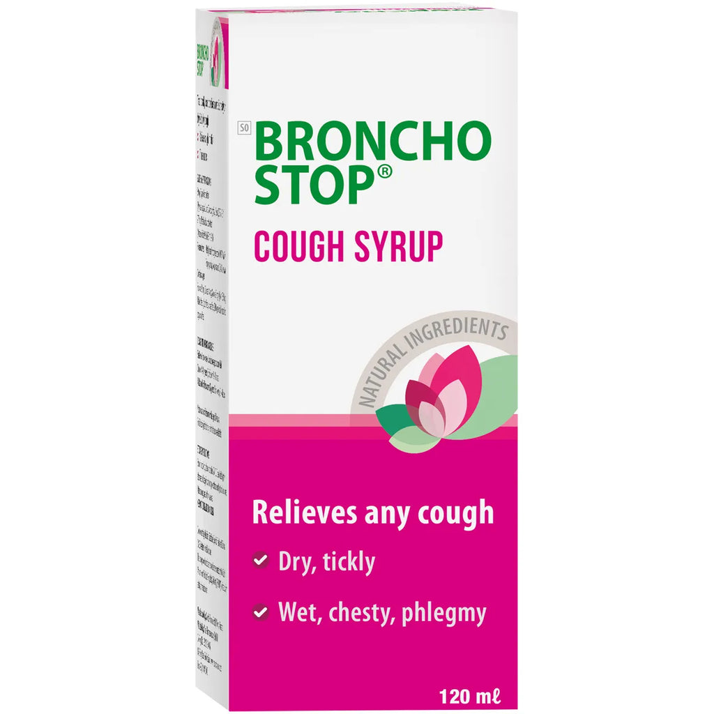 Pholtex Bronchostop Cough Syrup is a trusted herbal remedy that provides effective relief from both dry and chesty coughs. Formulated with natural plant extracts, it soothes irritation in the throat, eases coughing fits, and helps clear mucus, making it an ideal all-in-one solution for the whole family. Whether your cough is persistent, tickly, or chesty, Pholtex Bronchostop helps you breathe easier and feel better, day or night.
