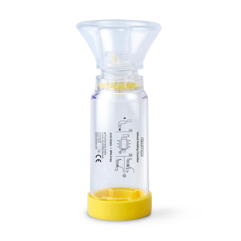 High efficiency one way valve for easy inhalation and exhalation
Universal Backpiece, can be used with all commonly prescribed Metered Dose Inhalers
Anti-static spacer improves the delivery of MDI by inhibiting the adherence of drug to spacer wall
Soft and flexible silicone mask provides comfortable touch and reliable seal
Portable design &amp; easy holding