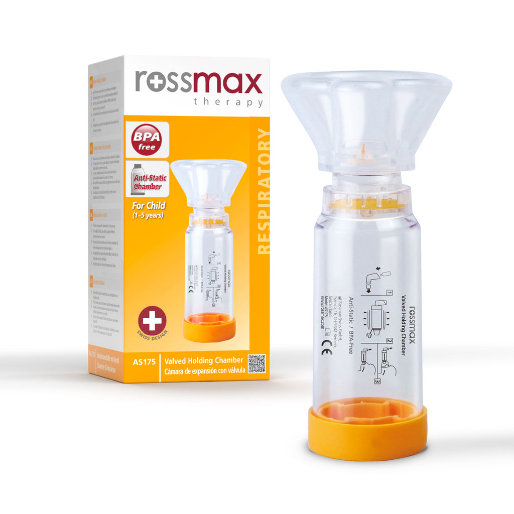 High efficiency one way valve for easy inhalation and exhalation
Universal Backpiece, can be used with all commonly prescribed Metered Dose Inhalers
Anti-static spacer improves the delivery of MDI by inhibiting the adherence of drug to spacer wall
Soft and flexible silicone mask provides comfortable touch and reliable seal
Portable design &amp; easy holding