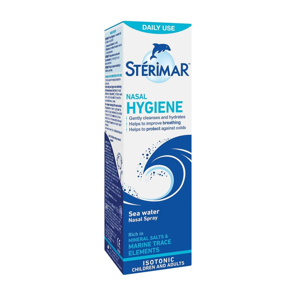 Sterimar Nasal Hygiene Spray 100ml is made from filtered sea water and helps clear away mucus from your little one's nose to ease their breathing. And because it is 100%% natural and contains no preservatives, it is suitable for use in babies aged 0-3. Can also be used by adults.