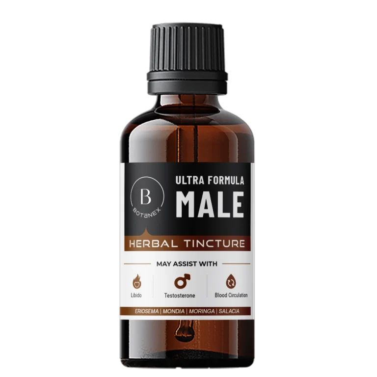 Ultra Formula Male Used to increase testosterone levels and blood circulation to the sexual organs, to alleviate stress related to erectile dysfunction, and to promote sperm motility.