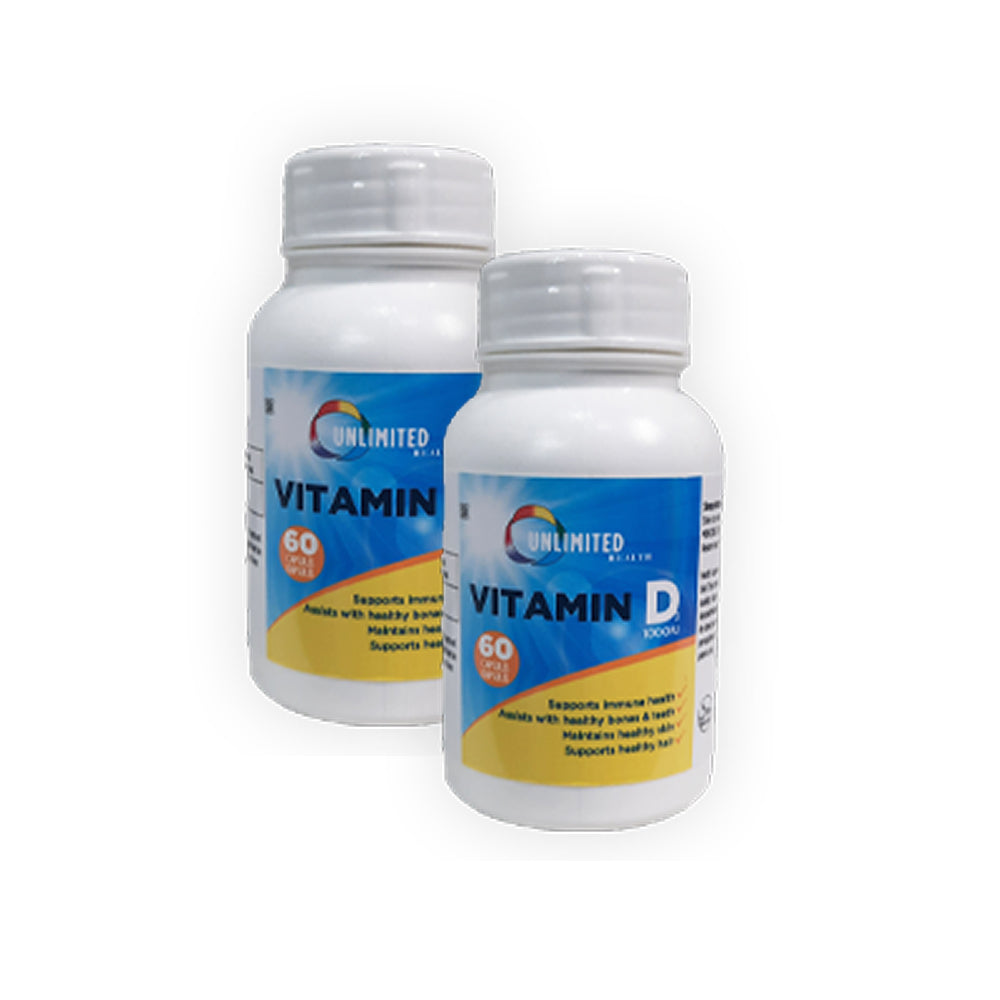 Support your immune system, bone health, and overall vitality with Unlimited Vitamin D Tablets 60’s — a powerful daily supplement designed to combat vitamin D deficiency and boost your body’s natural strength. Ideal for anyone with limited sun exposure, this convenient supplement ensures optimal levels of vitamin D to keep you feeling your best all year round.