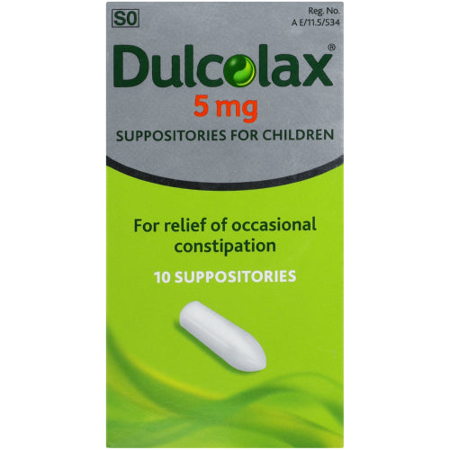 Dulcolax ® Laxative 5 mg Suppositories for Children – Royal Pharmacy