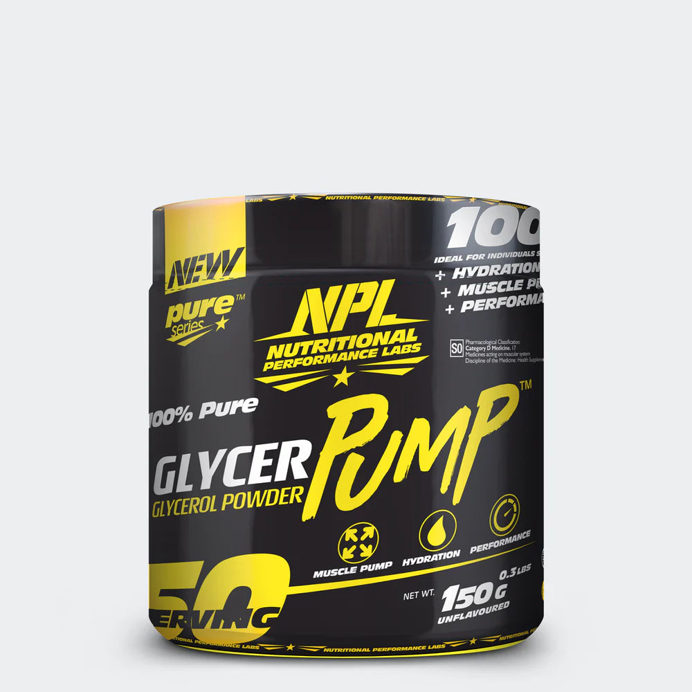 NPL GlycerPump™ is a stable form of powdered glycerol. When consumed, glycerol is rapidly absorbed and may increase the amount of fluid held in the blood and tissues of the body. Consuming NPL GlycerPump™ before or during a workout can reduce, delay or eliminate the negative effects of dehydration. Ultimately, the increased water volume may prevent dehydration, improve training performance, and allow for extreme muscle pumps during training.