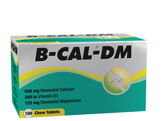 B CAL DM Chew Tablets 100's Calcium supplement with Vitamin D3 and Magnesium.
