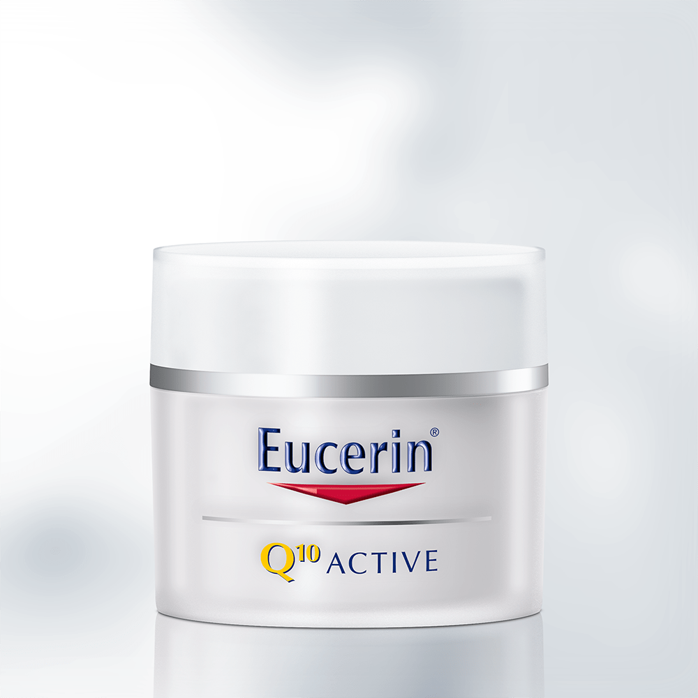 Eucerin Q10 Day Cream Helps counteract the signs of premature ageing such as wrinkles.