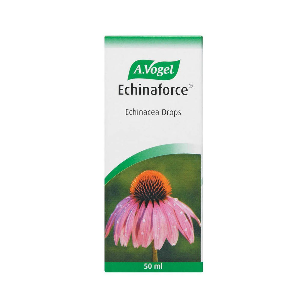 A.Vogel Echinaforce Drops 50ml herbal remedy helps to prevent and treat colds, flu and other respiratory tract infections, as well as sore throats and mild lower urinary tract conditions.