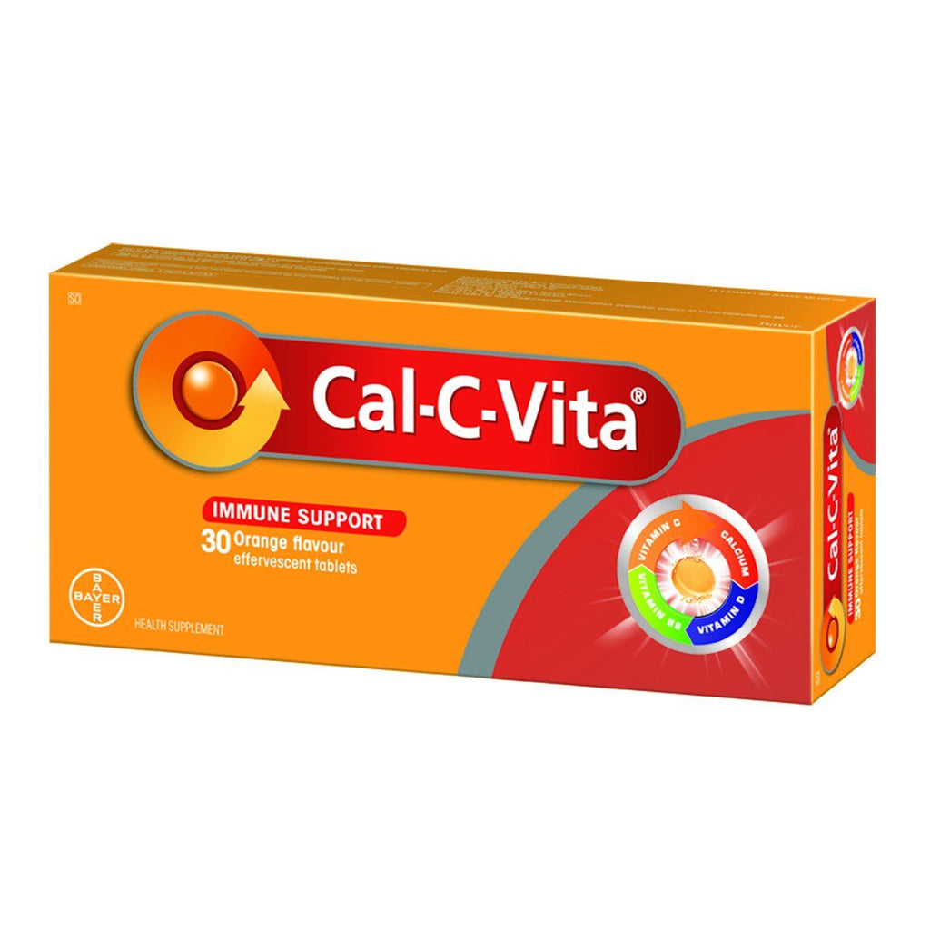 Cal-C-Vita Vitamin C Plus Orange 30 Effervescent Tablets provides you with 1000 mg of Vitamin C combined with other vitamins and minerals for those demanding times, especially before or during seasonal changes.
