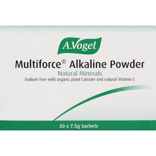 A multimineral supplement that helps support the body's pH regulating mechanisms. Many foods and drinks, especially meat, dairy products, sugar, coffee and alcohol are acid-forming. Without adequate alkaline minerals, which are necessary to offset increases in acidity, your body struggles to maintain its internal acid/alkaline levels. This impacts your general health and energy levels, leading to many common health niggles such as heartburn, headaches and gout. Multiforce Alkaline Powder contains readily ab