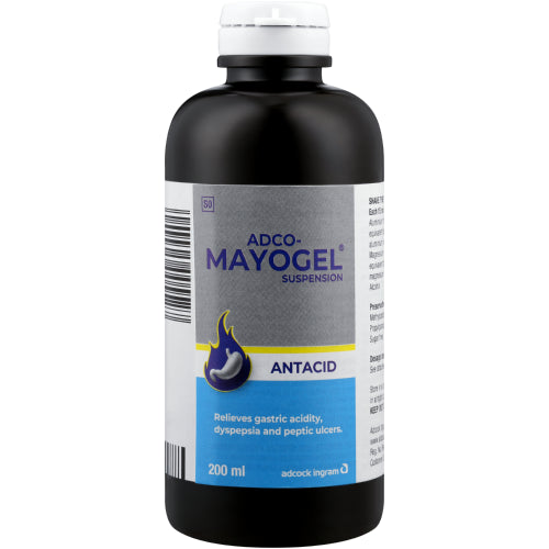 Adco - Mayogel 200ml formulated to help with the relief of indigestion and heartburn. Contains no sugar.