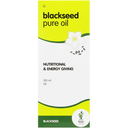 Tibb Blackseed Pure Oil 100ml is nutritional and energy giving, with several benefits that include maintaining a strong and healthy immune system.  Blackseed pure oil is a Unani-Tibb product that may assist in providing nutritional support for the body and acts as a natural source of energy.
