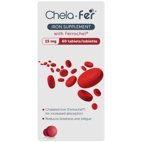 Chela Fer Syrup 60ml This iron amino acid chelate is a supplement which is formulated to utilise amino acids as carriers for the iron molecules so as to increase absorption of the body.