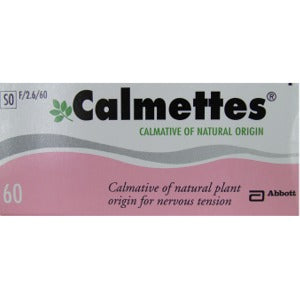 Abbot Calmettes Tablets 60's is a calmative of natural plant origin that helps with nervous tension and anxiety.