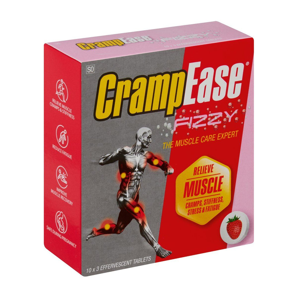Crampeze Fizzies 30s the muscle care expert that helps relieve cramps, stiffness, stress and fatigue
