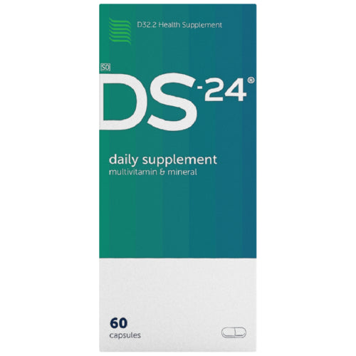 DS-24 Multivitamin and Mineral Daily Supplement 60’s contains 24 micronutrients to help strengthen the body's natural systems. Made without preservatives and flavourants.