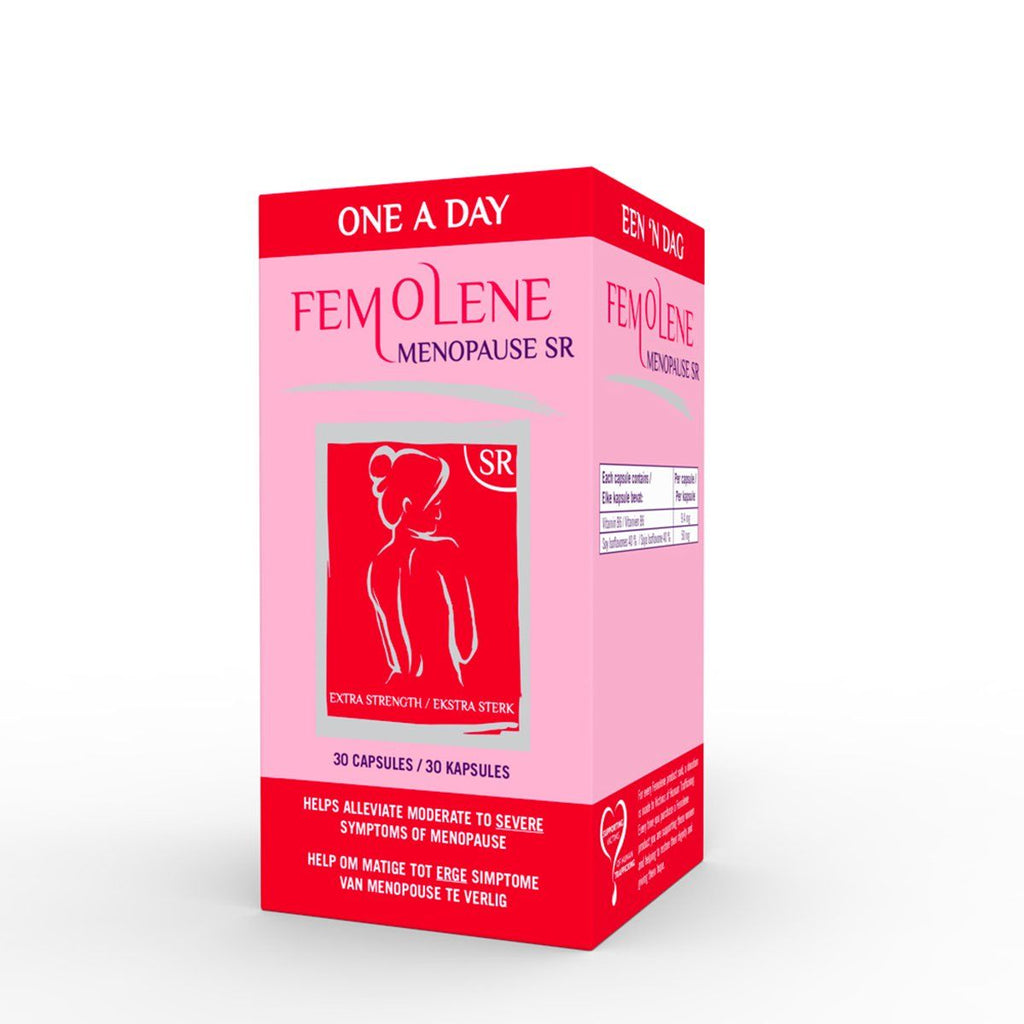 Femolene menopause Sr 30s helps alleviate severe hot flushes , severe night sweats , mood swings , anxiety , Memory loss.