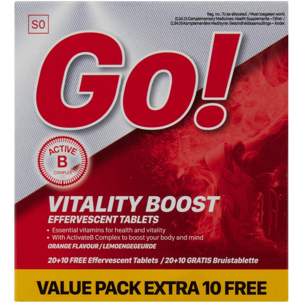 Go vitality Boost 30s Contains vitamins and minerals that can assist the body with the challenges of everyday life.