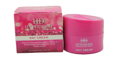 HYPODERM Day Cream Enhance skin cell turnover thereby reducing the appearance of imperfections wrinkling and uneven skin tone