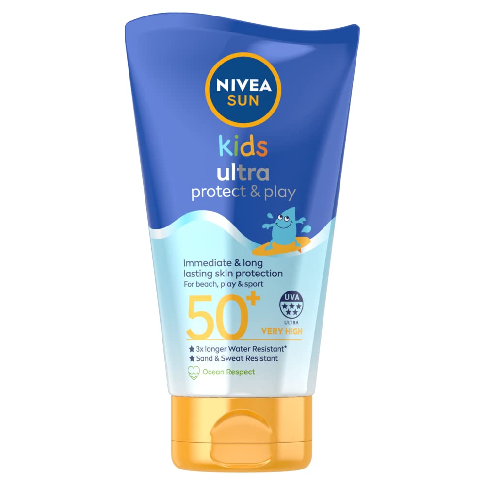 Nivea Kids Ultra Protect and Play bring your little one's delicate skin maximum protection from harmful UVA & UVB rays. Made with dexpanthenol so your child can stay protected in the water for longer.