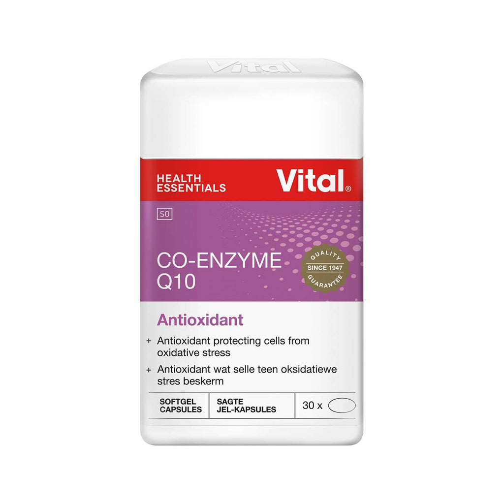 Powerful antioxidant and energising properties Helps to restore Coenzyme Q10 levels reduced by cholesterol-lowering statin medication Assists in the nutritional management of Parkinson's disease,