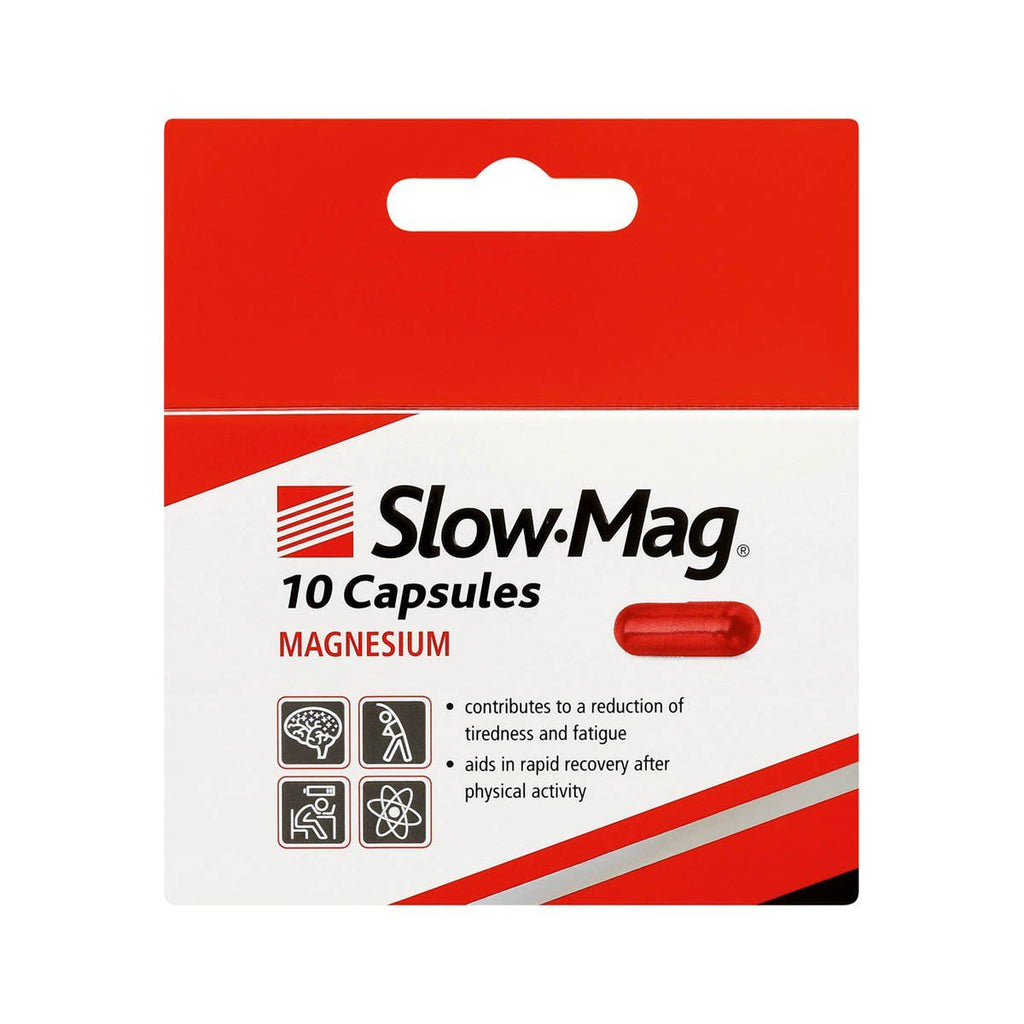 Slow mag caps 10s relieves muscle cramps, fatigue and the effects of stress. It also improves recovery after exercise.