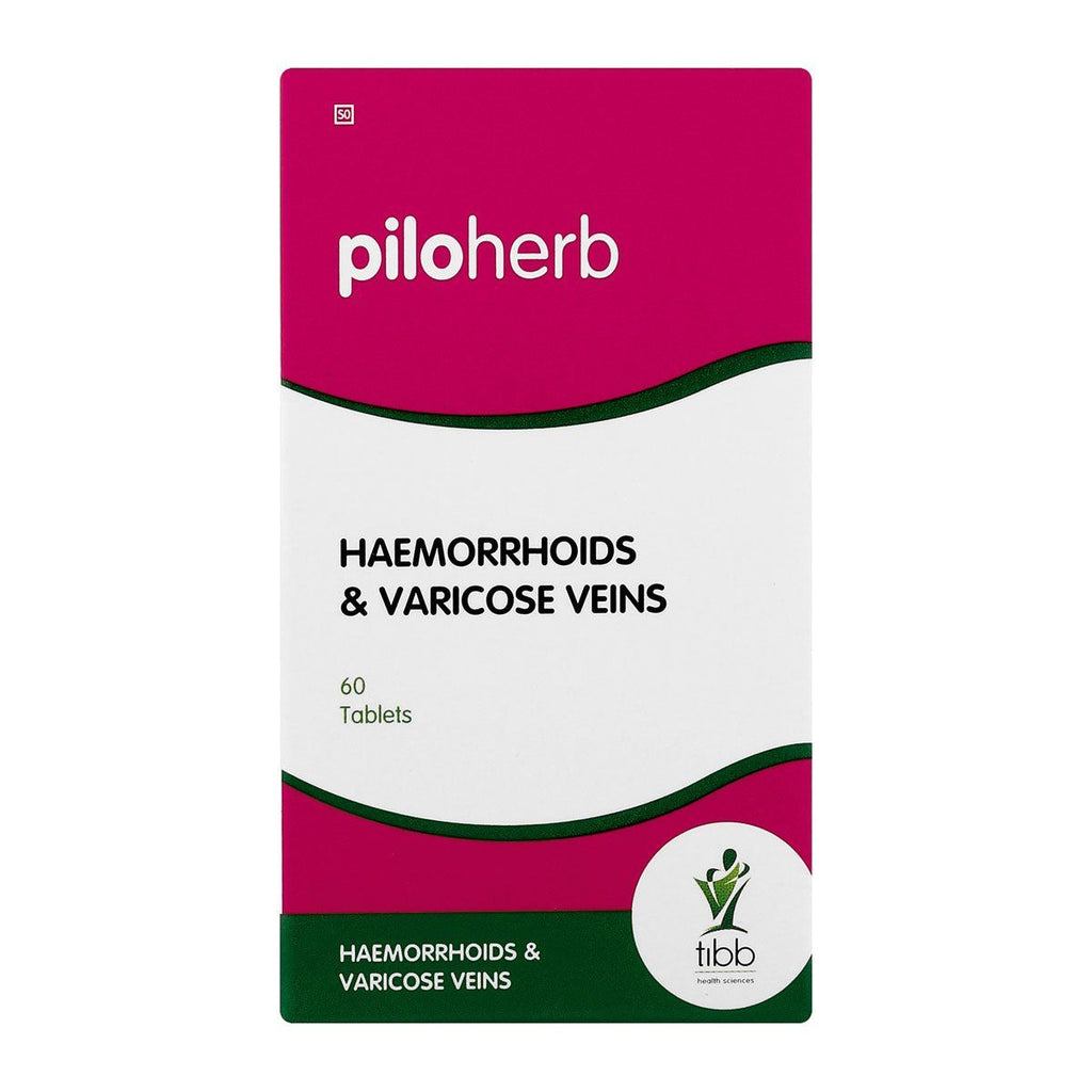Tibb Piloherb 60s educe congestion in the liver and have anti-inflammatory and anti-infective properties that reduce infection, inflammation and promote healing of piles and varicose veins.