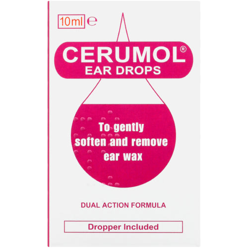 Cerumol Ear Drops 10ml is a tried and tested treatment with real olive oil to effectively, yet gently soften and remove excess ear wax. The convenient dropper makes it easy to use without the need to use cotton buds.