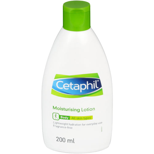 Cetaphil Moisturising Lotion 200ml Cetaphil Moisturising Lotion 200ml is formulated for sensitive or dry skin. Its non-greasy formula is non-irritating and long lasting helps maintain the skin's natural protective barrier while it smoothes and softens the skin.