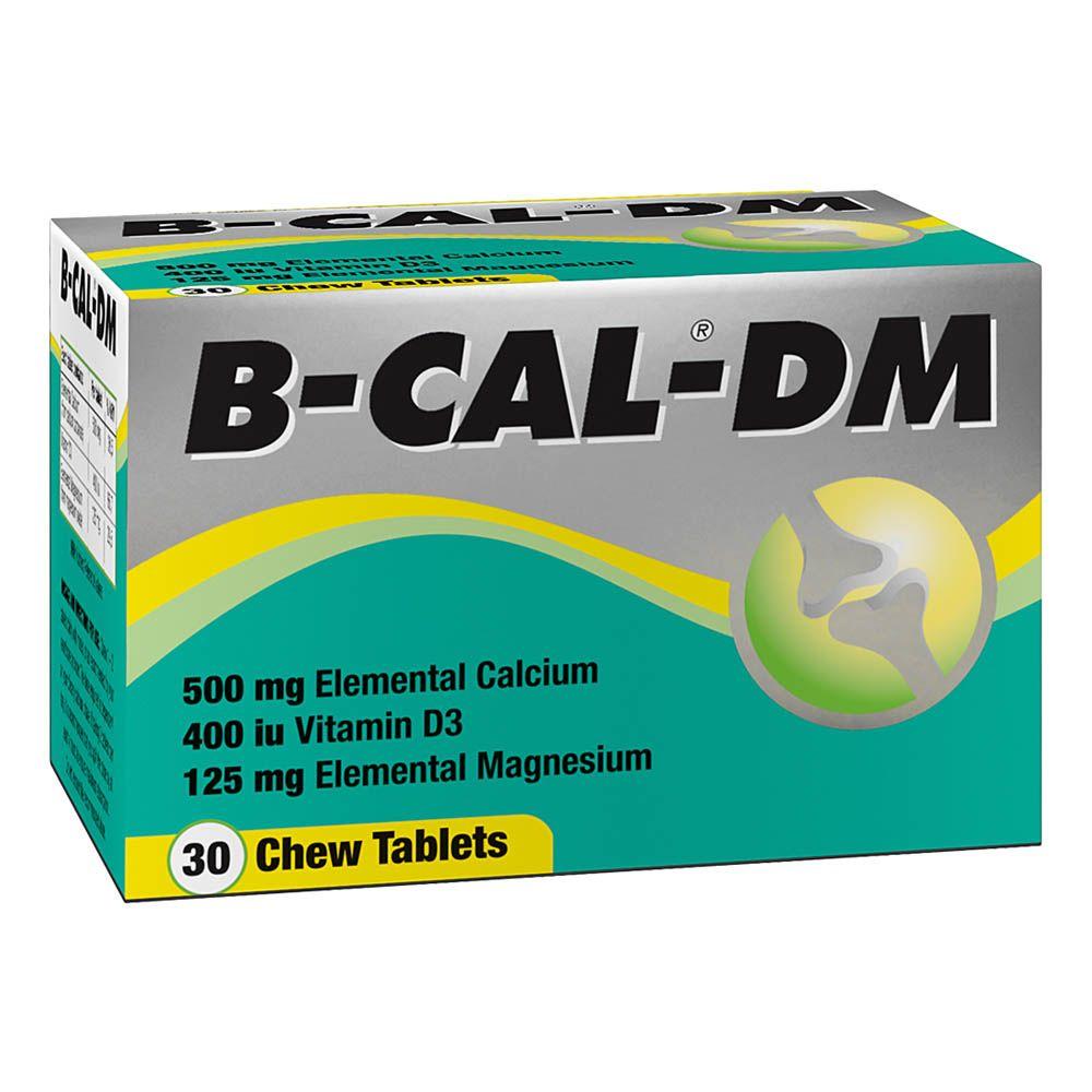 B-CAL-DM Chew Tablets 30's Calcium supplement with Vitamin D3 and Magnesium.