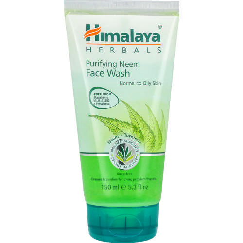 Himalaya Purifying Neem Face/Wash 150ml with antibacterial properties and tumeric which helps to even out your skin tone and colour prevent acne over time.