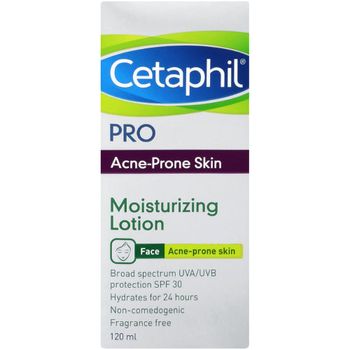 Cetaphil Pro Acne Lot 120ml Moisturiser helps to control shine protect skin and leave it hydrated