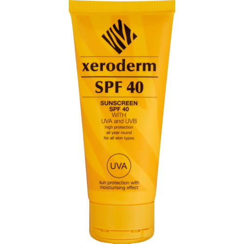 xeroderm SPF 40 100ml Protecting against harmful UVA and UVB rays up to 380nm.