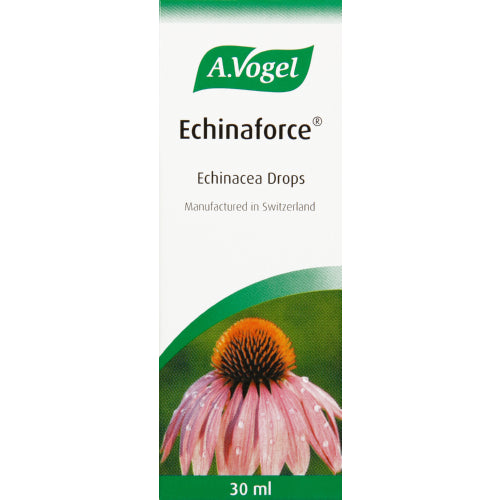 A.Vogel Echinaforce Drops 30ml herbal remedy helps to prevent and treat colds, flu and other respiratory tract infections, as well as sore throats and mild lower urinary tract conditions.